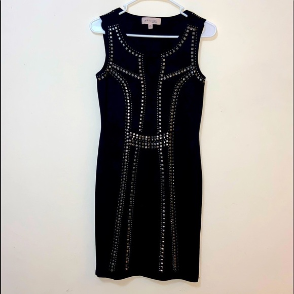 Philosophy Black Studded Sleeveless Shift Dress size XS - Picture 1 of 7